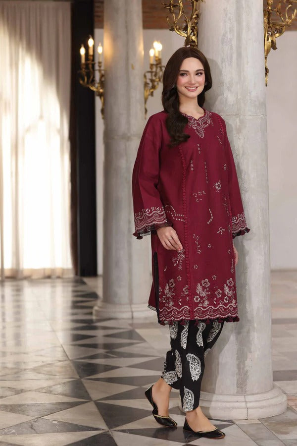 2 Piece - Printed Embroidered Suit - 42502492