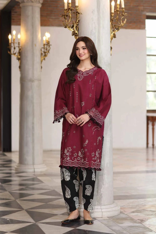 2 Piece - Printed Embroidered Suit - 42502492